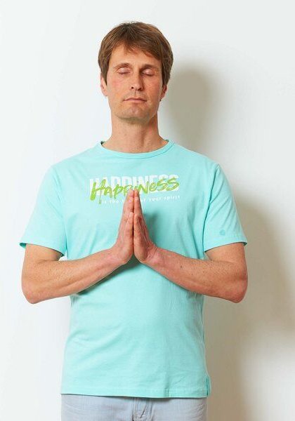 SPARKLES OF LIGHT Yoga Shirt | HAPPINESS