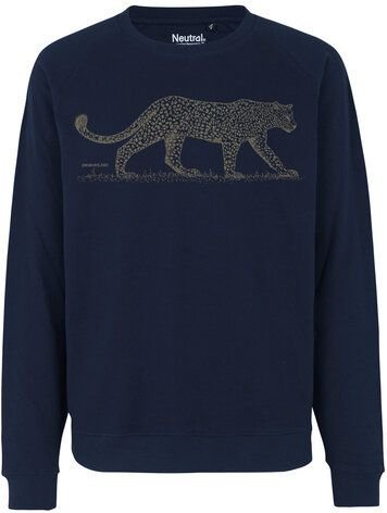 Peaces.bio - handbedruckte Biomode Bio Damen Sweatshirt Loose Fit Leopard