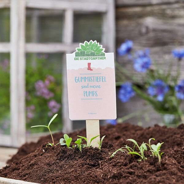 Die Stadtgärtner Wildblumen-Samen "Gummistiefel sind meine Pumps" | Kreatives Geschenk