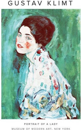 Photocircle Poster / Leinwandbild - Gustav Klimt - Porträt einer Dame