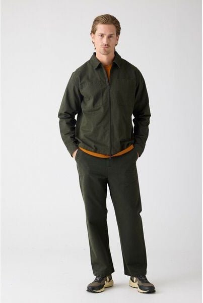 KnowledgeCotton Apparel Flint weite Chino-Hose aus Bio-Baumwolle