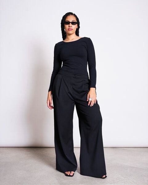 JAN N JUNE Longsleeve LEON black