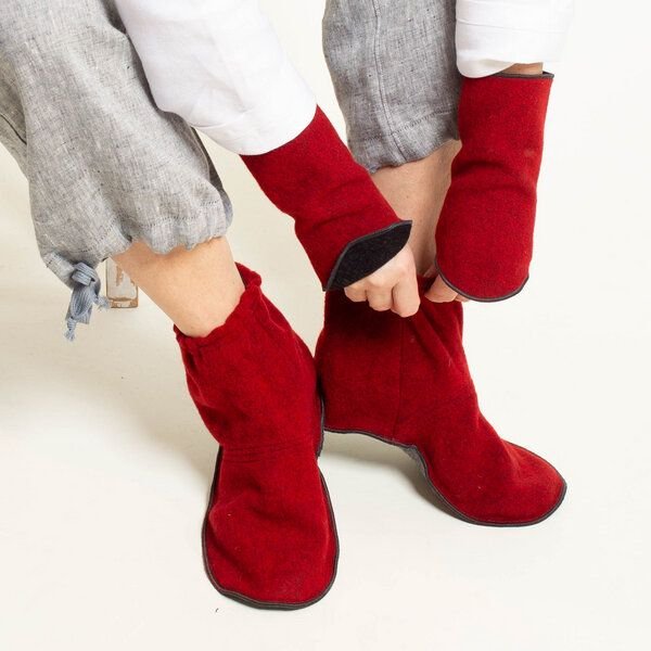 nahtur-design Fuß- und Pulswärmer aus 100% Schurwolle | natürliche Wärme