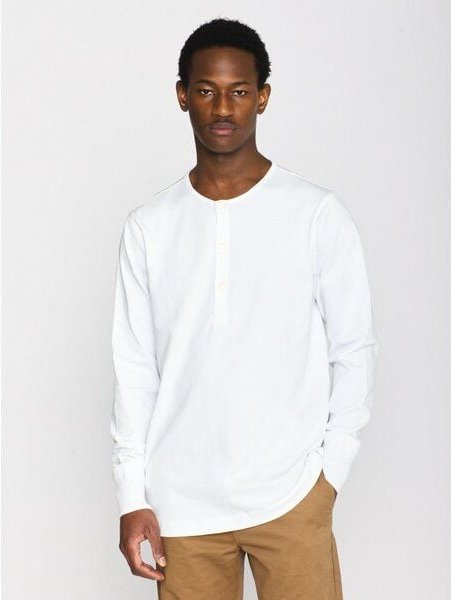 Thumbnail - KnowledgeCotton Apparel Sweatshirt - BO long sleeve henley - aus Bio-Baumwolle