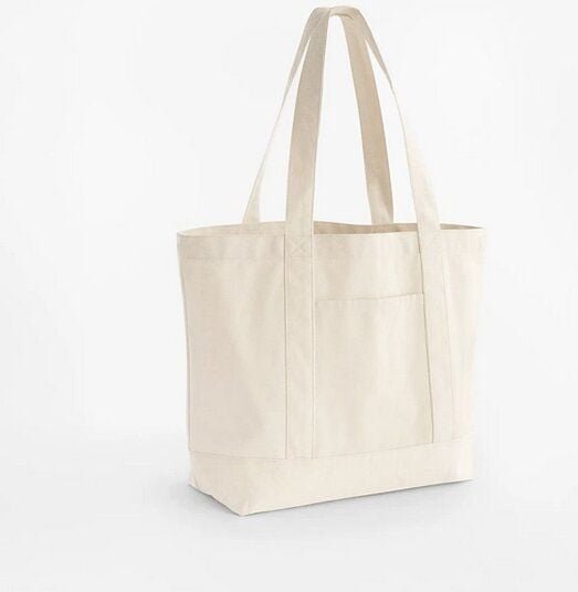 Westford Mill EarthAware Organic Shopper Strandtasche Einkaufstasche Varsity