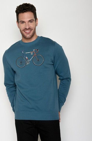 GREENBOMB Bike Jacques Wild - Gemütliches Sweatshirt aus Bio-Baumwolle / hochwertiger Print / GOTS / Fair & Vegan