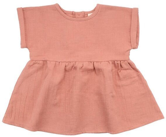 Baby Tunika GOTS zertifiziert Bio-Baumwolle, Rosa, Walkiddy