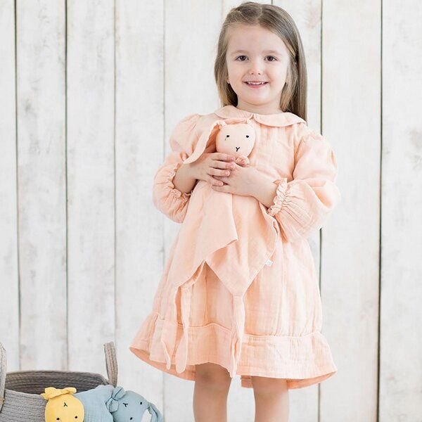 OrganicEra Peter-Pan-Kragen-Kleid aus Bio-Musselin