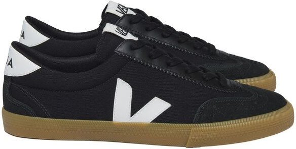 Veja Damen-Sneaker Volley Canvas Black White Natural