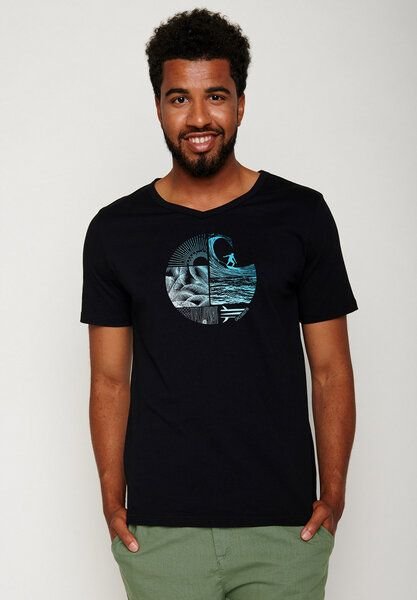 GREENBOMB Nature Waves Circle Peak - T-Shirt für Herren