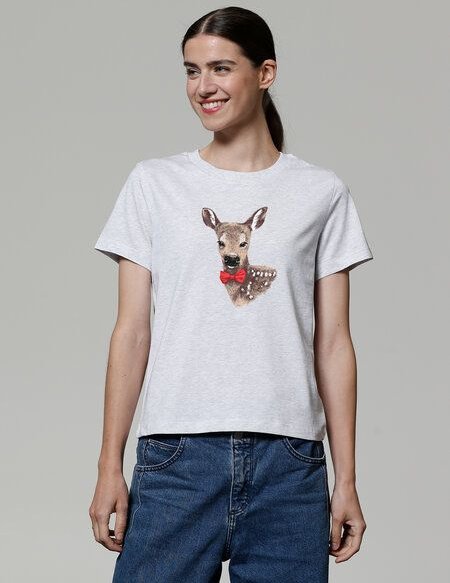 watapparel T-Shirt Frauen Rehkitz