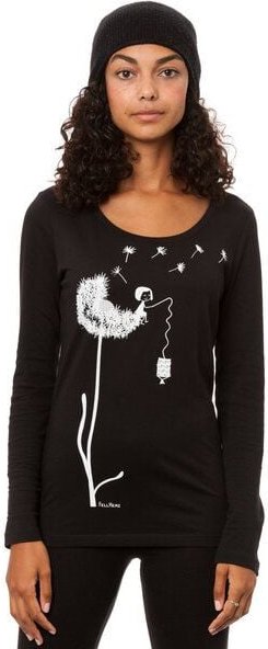 FellHerz Damen Longsleeve Pusteblume Bio Fair