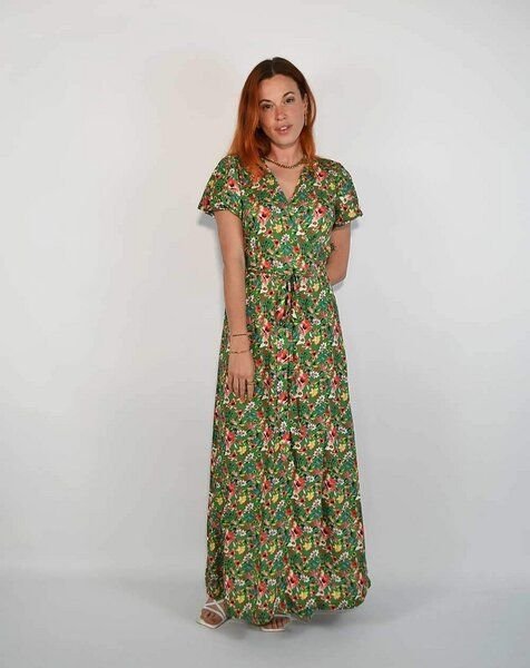 Thumbnail - Aatise Langes Sommerkleid/Festkleid Zady mit Schmetterlingsärmel, 100% EcoVero
