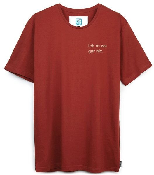 GARY MASH Shirt Ich muss gar nix. aus Biobaumwolle