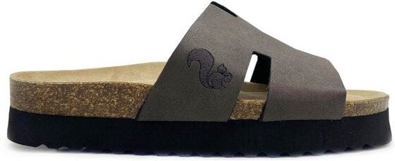 Vegane "thies ® Eco Bio Pool Platform" Sandale aus veganem Softvelour