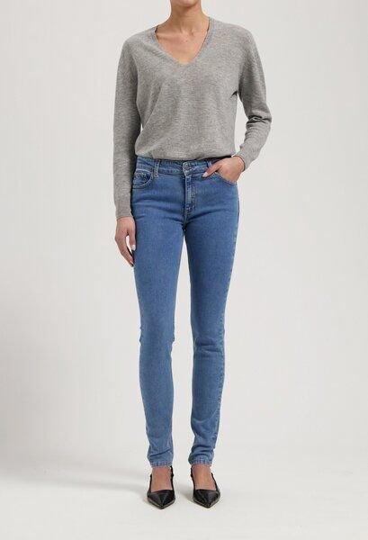 MUD Jeans Skyler Mid Skinny - Stone Vintage