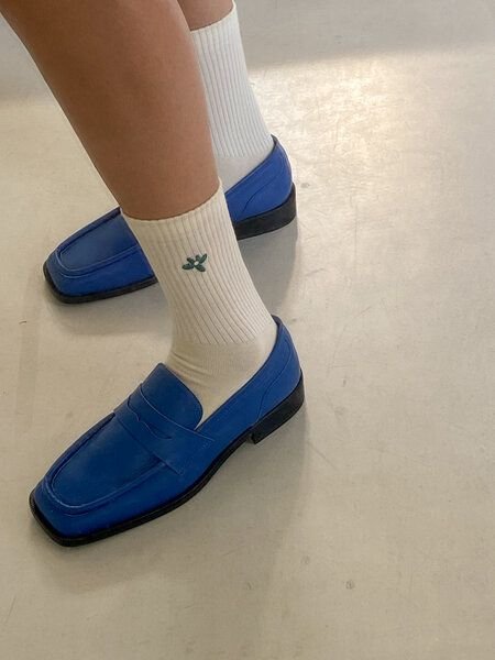 Jutelaune Green Flower Socks