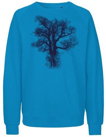 Peaces.bio - handbedruckte Biomode Bio Damen Sweatshirt Loose Fit Chestnut