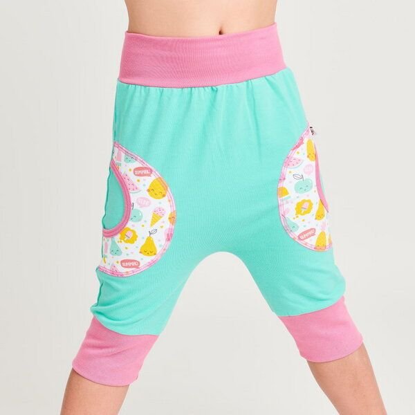 Cheeky Apple Kinder-Haremshose "Mint | Yummy" aus Bio-Baumwolle