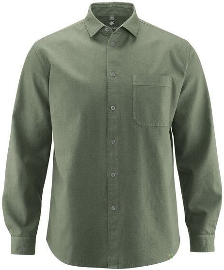 HempAge Herren Langarmhemd Hanf/Biobaumwolle