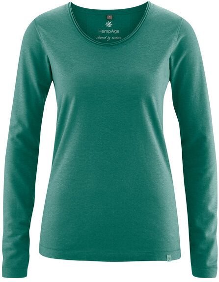 HempAge Damen Langarm-Shirt Lene Hanf/Bio-Baumwolle