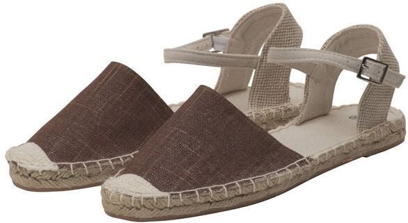 Japanwelt Espadrilles Damen Espadrilles Riemchen Canvas offen Slipper Sommersandalen