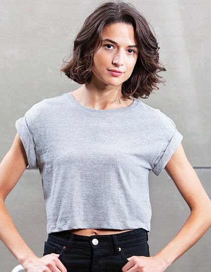 Mantis Damen T-Shirt Cropped Bauchfrei kurz