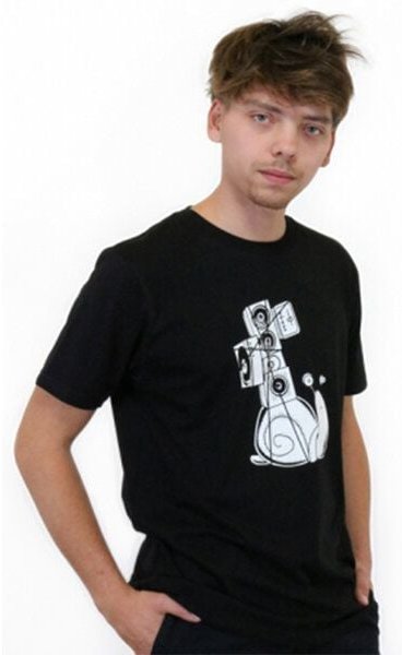 Spangeltangel T-Shirt "Soundschnecke", Herren, Bio-Baumwolle, Siebdruck, Musik