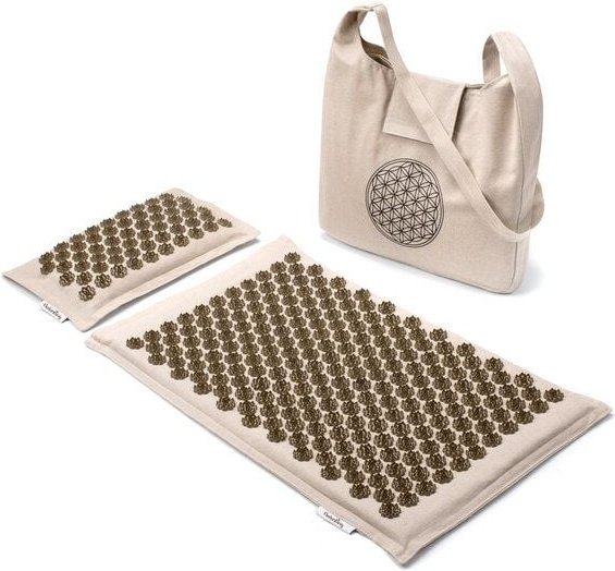 naturling Akupressur Matte Set mit Kissen und Tasche