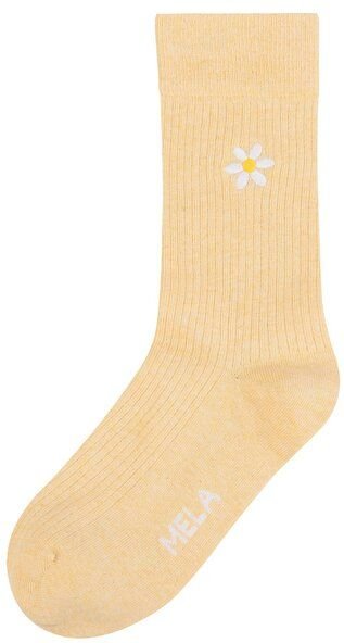 Gerippte Socken Stickerei 1er Pack | von MELA | Fairtrade & GOTS zertifiziert
