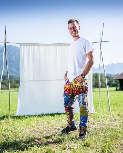 JUAdesign Sommer Hose - SLIM Herren, farbenfroh, lässig, schick