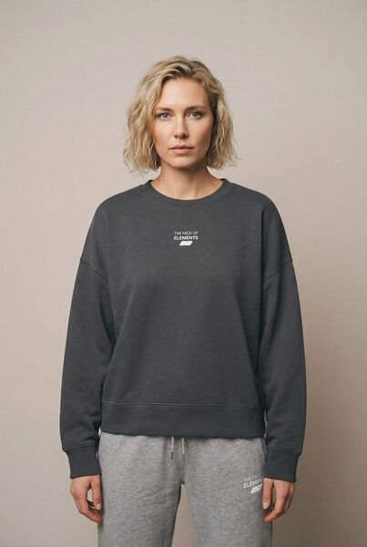 THE FACE OF ELEMENTS ESSENTIAL - RELAXED BOXY FIT SWEATSHIRT AUS 100% BIO-BAUMWOLLE