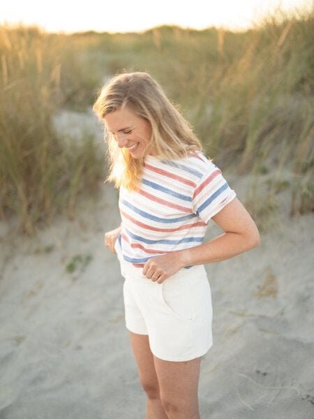 FUXBAU Frauen Ajour Streifenshirt