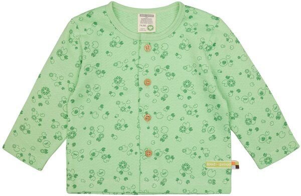 loud + proud Babys & Kinder Jacke aus Musseline Jersey mit Druck, GOTS-zertifiziert