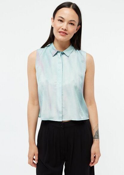 Givn Berlin Kurzarmbluse GBXENIA aus TENCEL mit Peach-Effekt