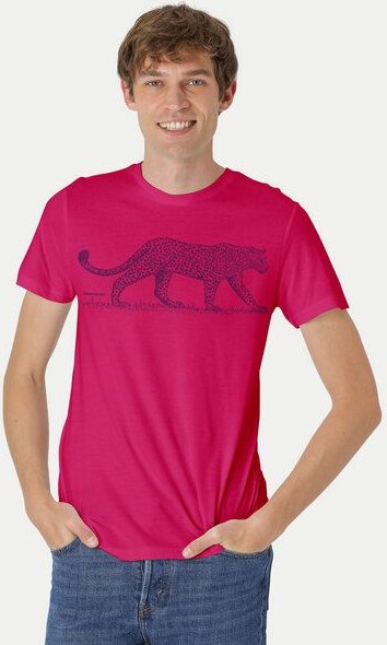Peaces.bio - handbedruckte Biomode Bio Fit T-Shirt Leopard Herren