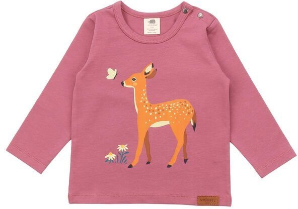 Baby Langarmshirt Bio-Baumwolle Pink Walkiddy - Nachhaltig & Umweltfreundlich aus 95% GOTS-zertifizierter Baumwolle, Fai...