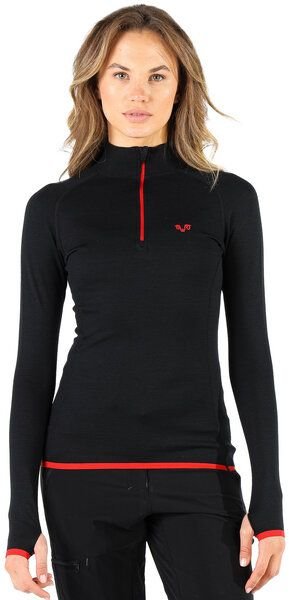 Woolona Langarmshirt - LORICA - 100% Merinowolle (Zip)