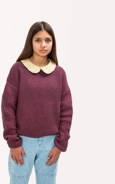 Matona Gestrickter Wollpullover für Kinder / Round Neck Sweater