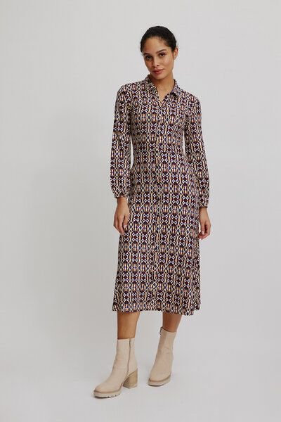 Thumbnail - TRANQUILLO Langes EcoVero-Kleid (W25E152)