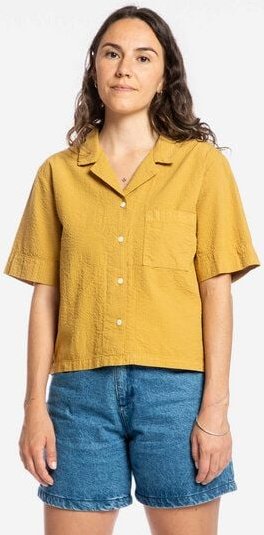 Matona Kurzärmelige Bluse | Seersucker Blouse | aus Bio-Baumwolle | GOTS-zertifiziert