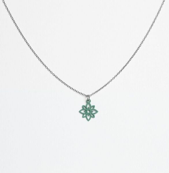 feinformart Kette mit Holzanhänger 'Flower Mini'