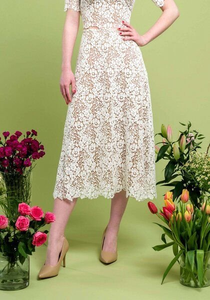 Atelier SNOW Brautrock Daphne aus Bio-Baumwolle