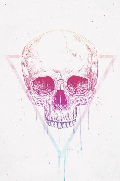 Photocircle Poster / Leinwandbild - Skull in a triangle