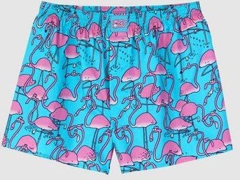 Lousy Livin Weite Boxershorts FLAMINGO aus 100% Bio-Baumwolle