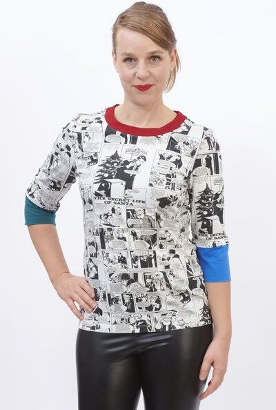 number K Damen Langarmshirt Book Look