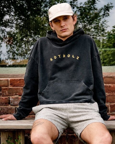 Rotholz Logo Hoodie Bio Baumwolle