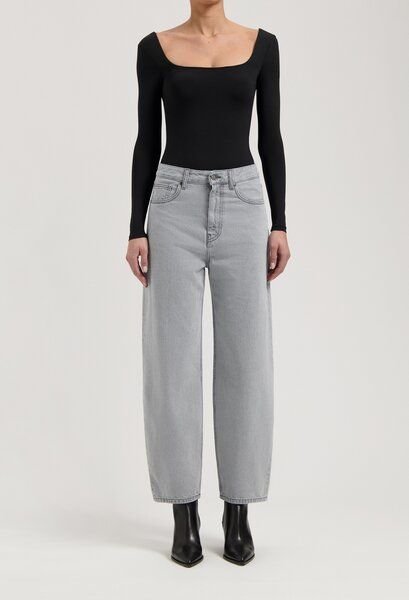 MUD Jeans Damen Jeans Barrel Fit "Brooke - Light Grey"