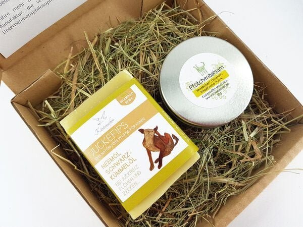 Thumbnail - Küstenseifen Manufaktur Bio-Hundepflege - Geschenk-Set: Bio-Hundeseife "Juckefips"/ Shampooseife / Fellseife für Hunde u...