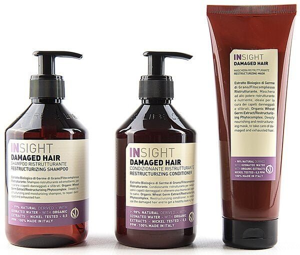 Insight DAMAGED HAIR / STRAPAZIERTES HAIR SHAMPOO + CONDITIONER+ MASKE